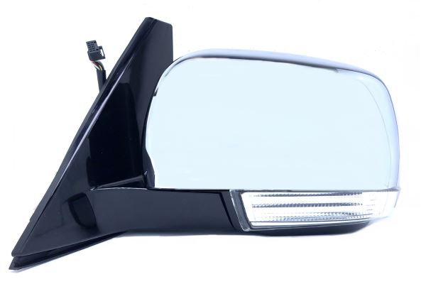 MONTERO PAJERO ELEKTRİKLİ KATLANIR AYNA 07/16 YAN+ALT SİNYALLİ KROM KAPAK SOL
