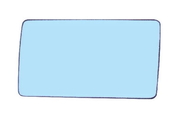 W124 W201 ELEKTRİKLİ AYNA CAMI 89/95 MAVİ CAM SAĞ